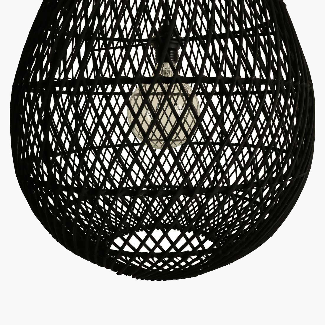 Lampa wisząca Maze Kropla Czarna Raw Materials