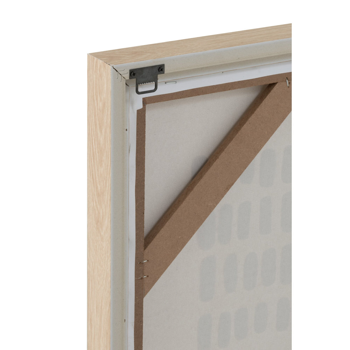 Zestaw 3 obrazów na płótnie Lines Canvas Biały J-Line