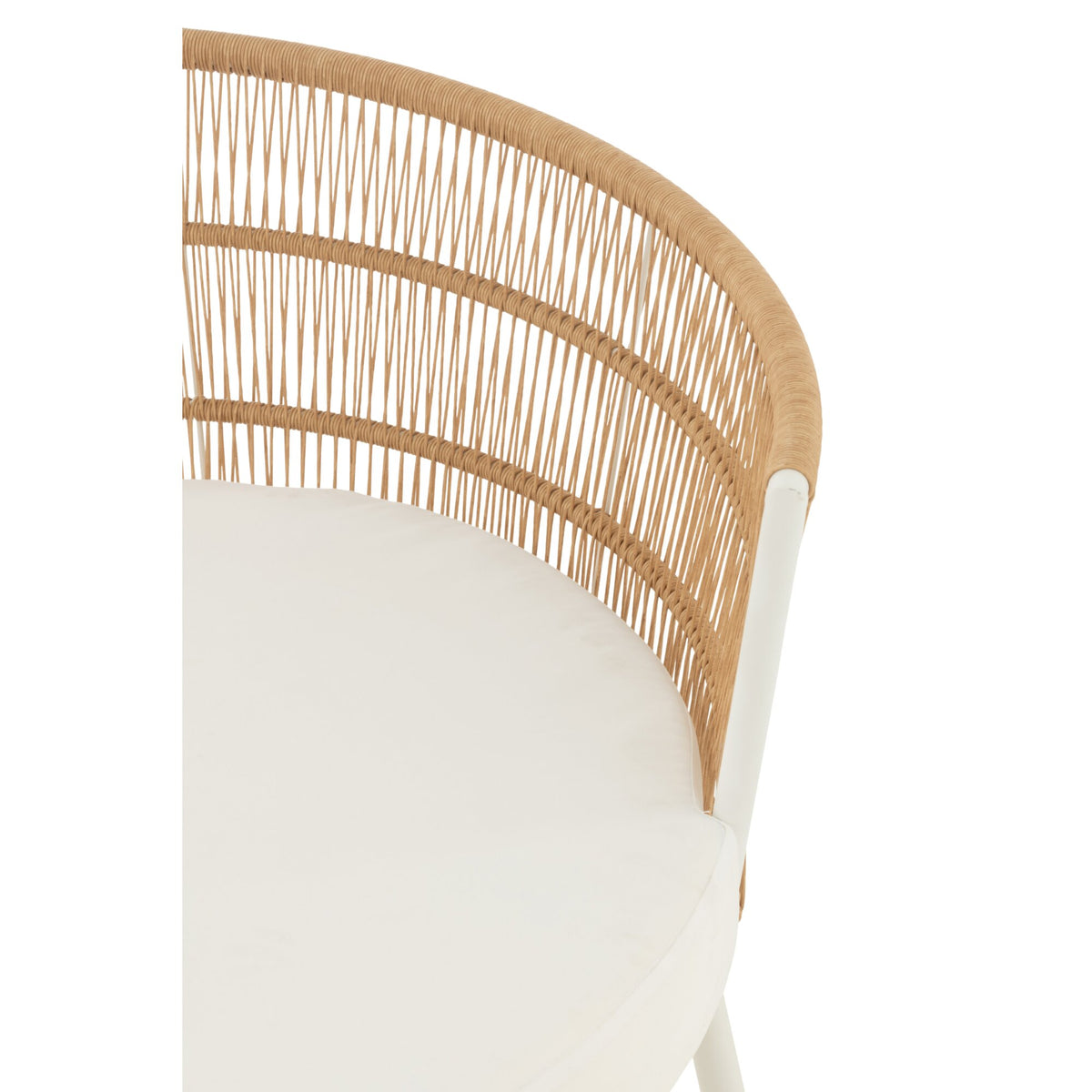 Krzesło Joa Metal/Rattan Białe J-Line