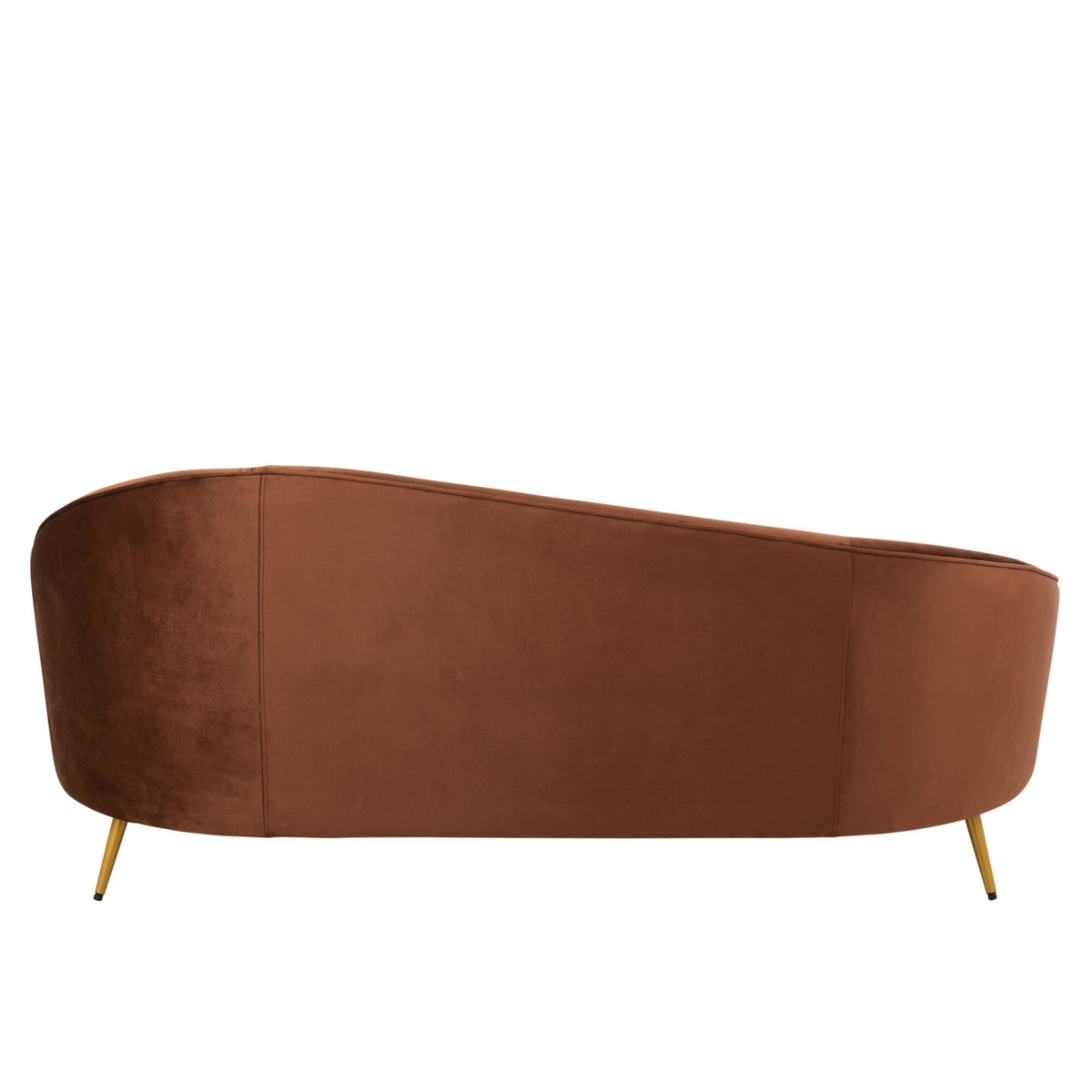 Tapicerowana sofa Elisabeth brązowa 180 cm J-Line