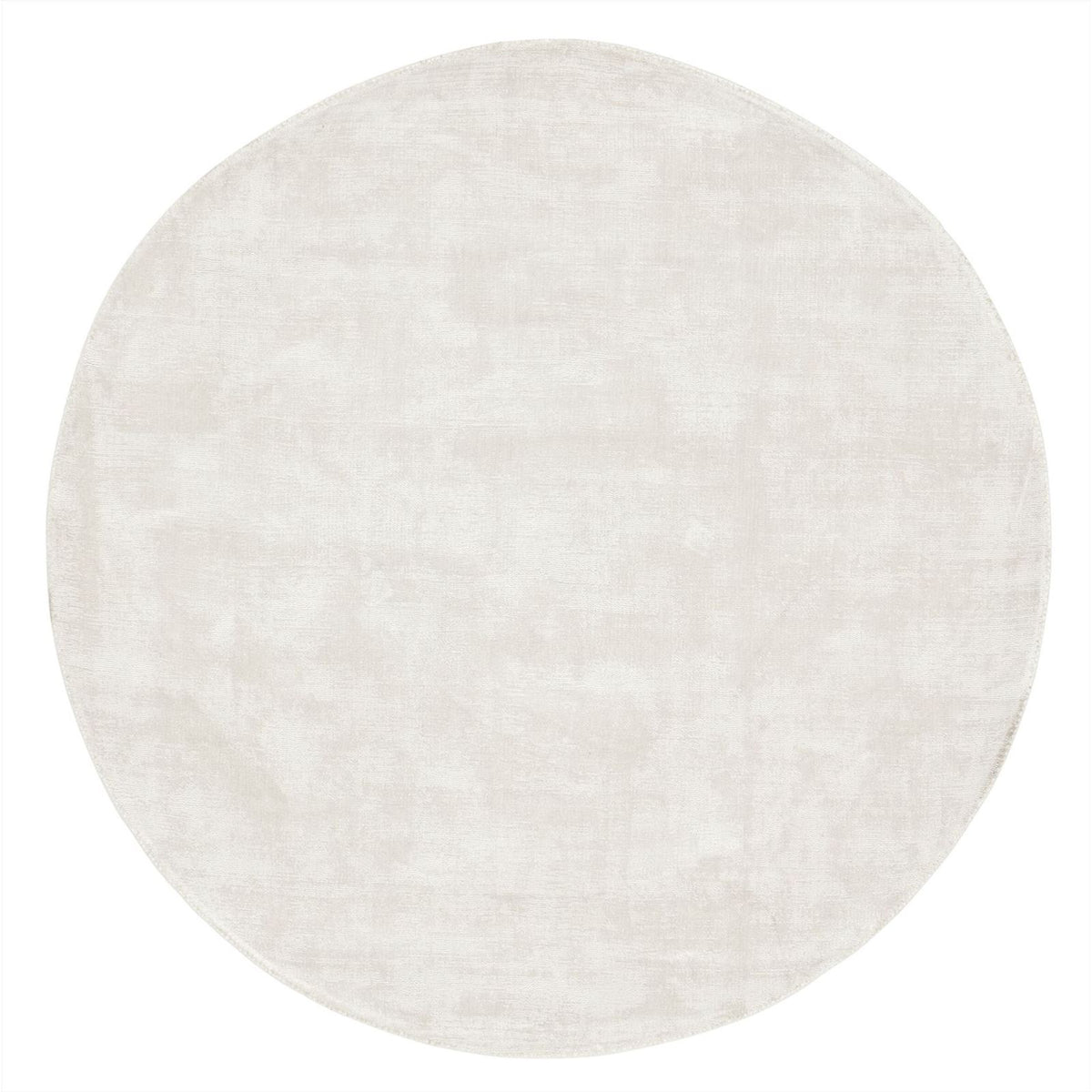 Groot rond vloerkleed La Belle van MUST Living in zandkleurige viscose, doorsnede 250 cm