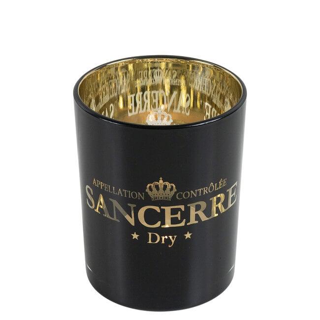 Windlicht Wijn Sancerre Zwart Medium 12cm - Windlicht - Mars & More - livinglovely.nl