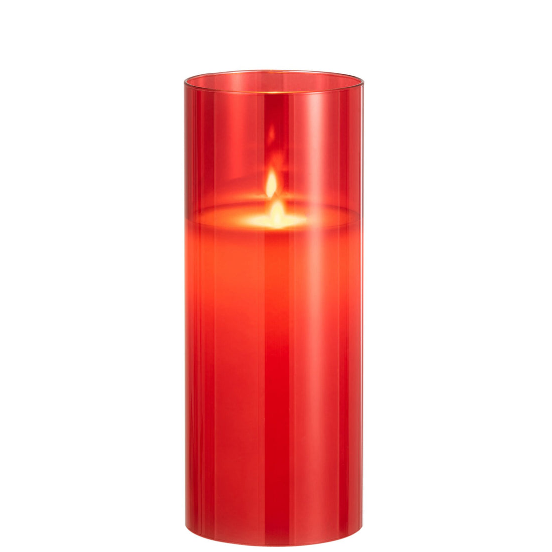 Lampa LED Szklane migoczące czerwone Large