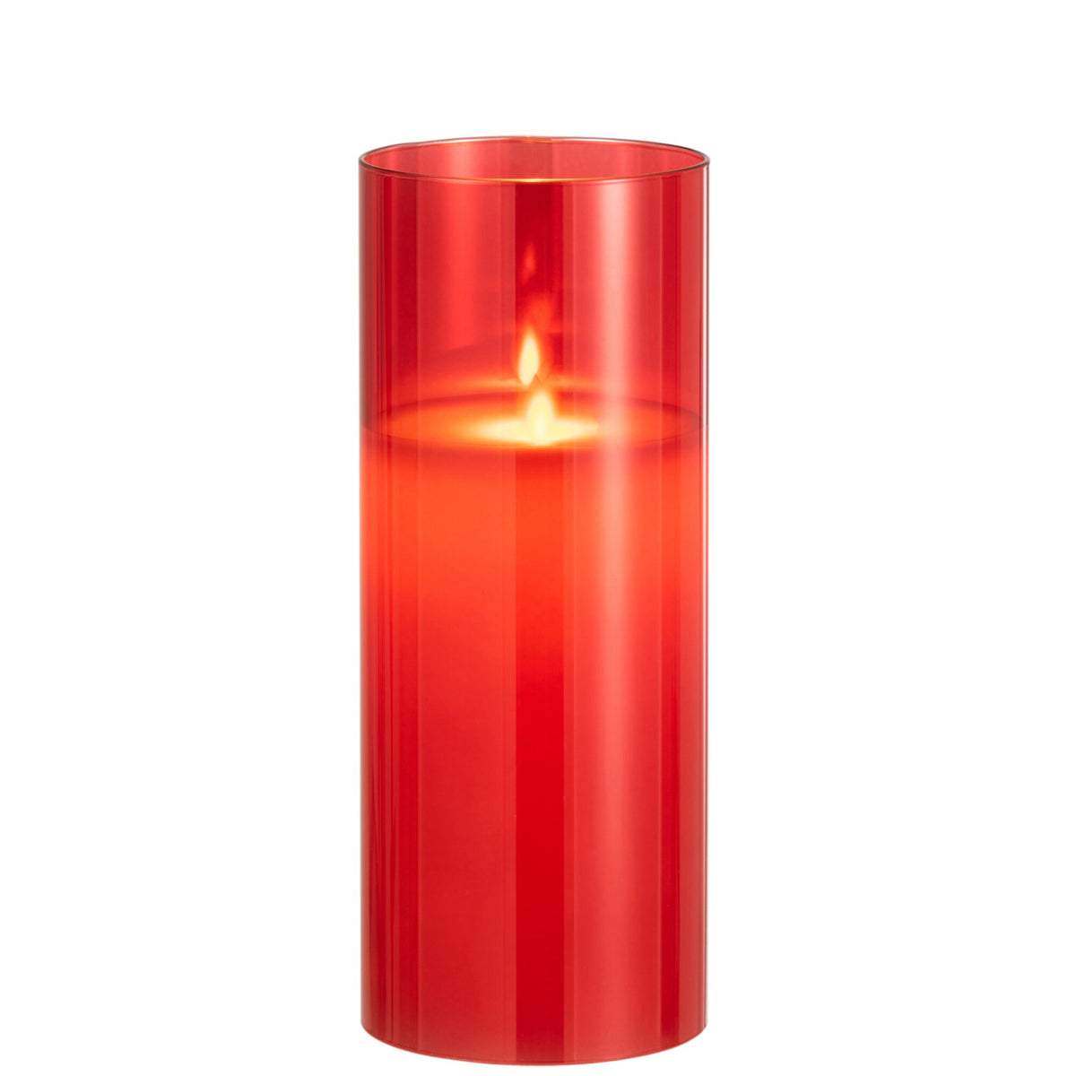 Lampa LED Szklane migoczące czerwone Large