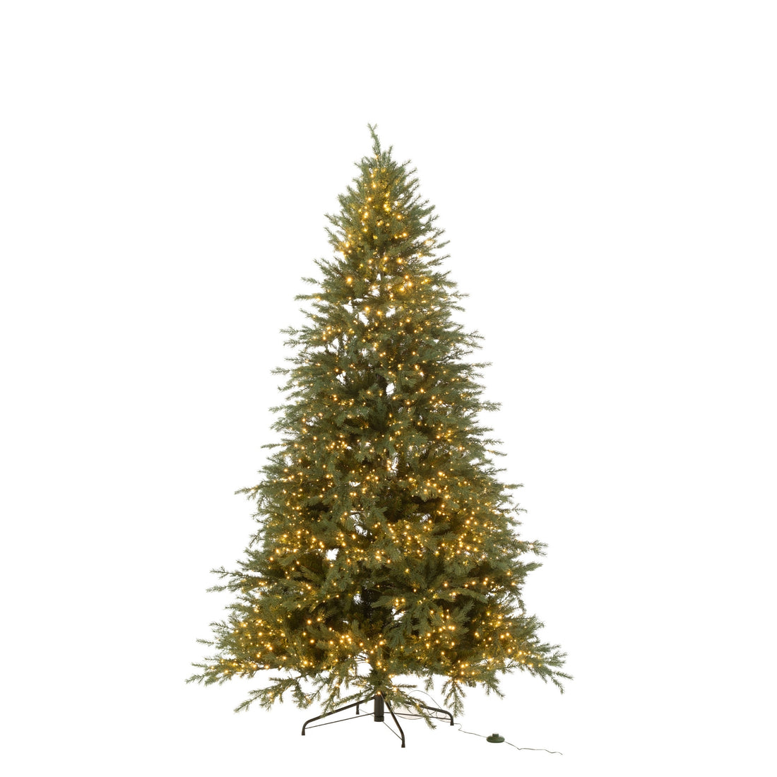 Sztuczna choinka 3000 LED ciemnozielona duża H225 cm J-Line