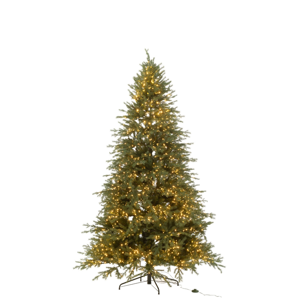 Sztuczna choinka 3000 LED ciemnozielona duża H225 cm J-Line