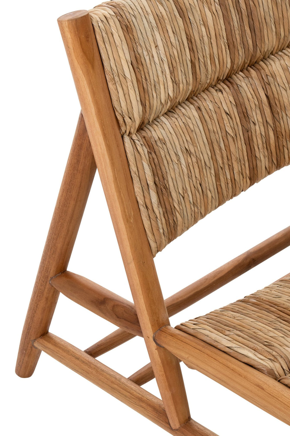Fotel wypoczynkowy z naturalnego drewna teakowego J-Line