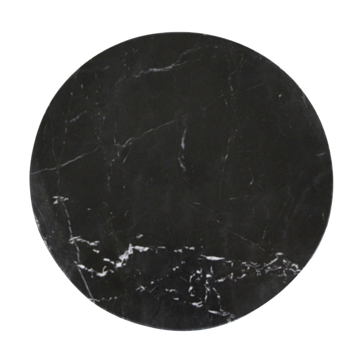 Stolik pomocniczy Lampung Czarny Marmur Ø40x50 cm Surowce