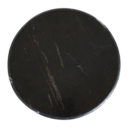 Stolik pomocniczy Brunei Czarny Marmur Raw Materials