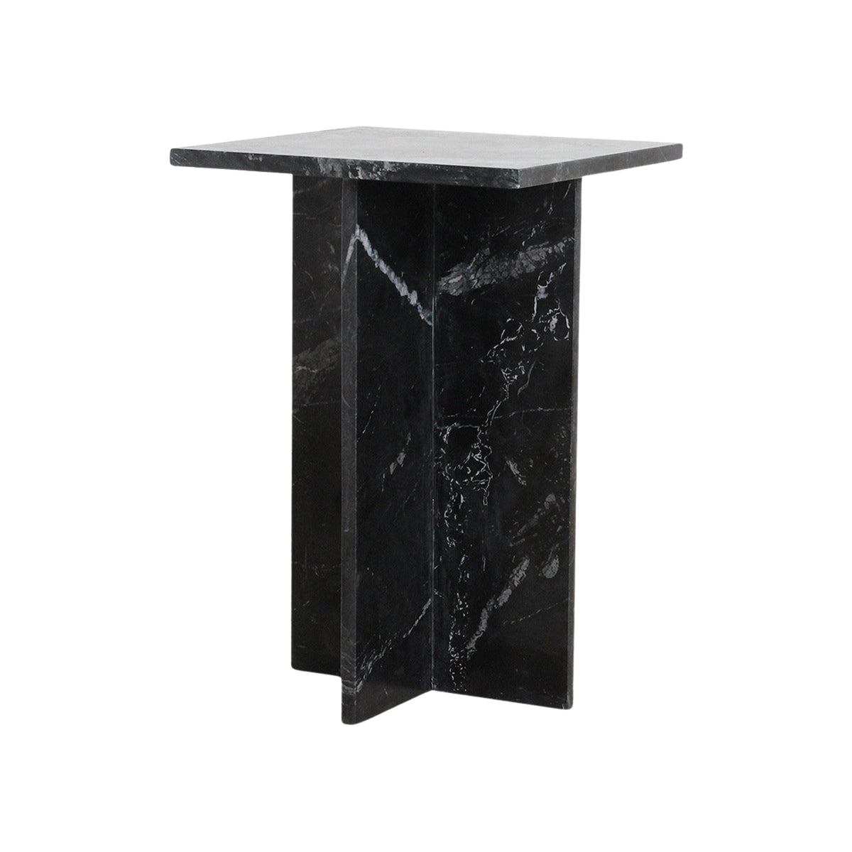 Stolik pomocniczy Shanghai Czarny Marmur Raw Materials