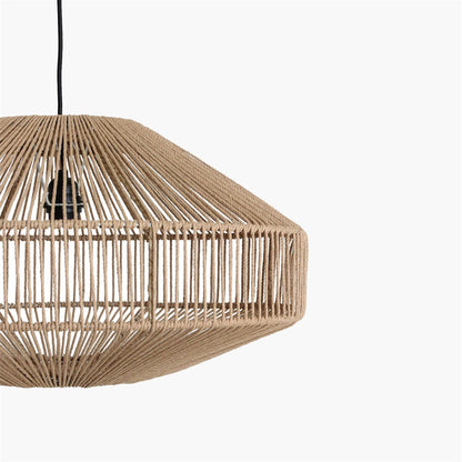 Lampa wisząca Linea Gem Naturalna Ø60x33cm Surowe materiały