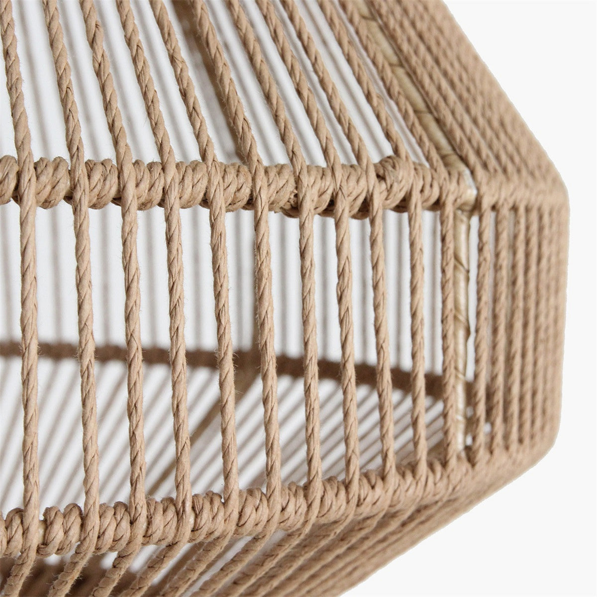 Lampa wisząca Linea Diamond Sznur Naturalny Średnia Ø44cm Surowe Materiały