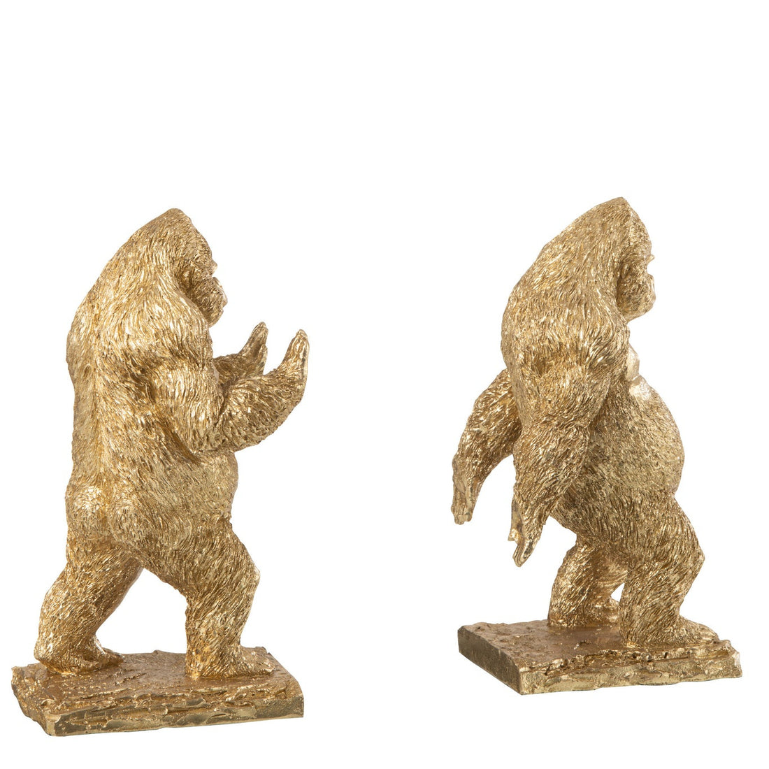 Podpórki do książek Gorilla Resin Gold, zestaw 2 szt. J-Line