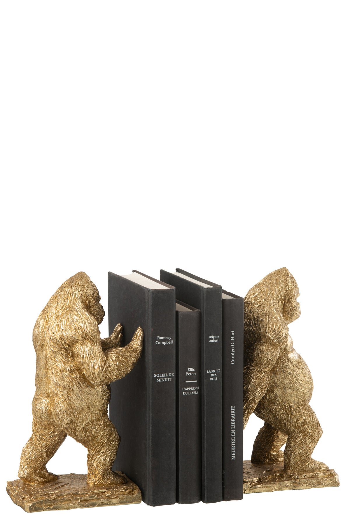 Podpórki do książek Gorilla Resin Gold, zestaw 2 szt. J-Line