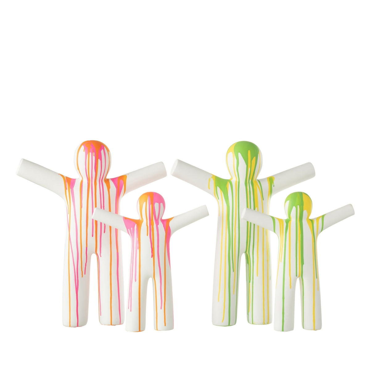 P’tit Maurice Figurka malarska Multicolor Large J-Line Zestaw 2 szt.