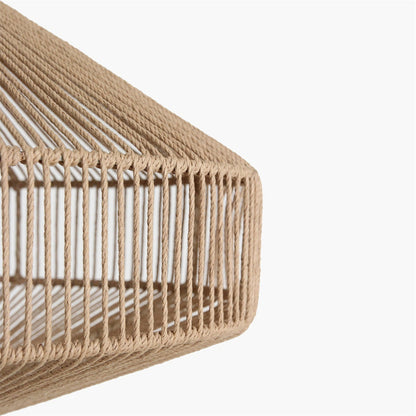 Lampa wisząca Linea Gem Naturalna Ø60x33cm Surowe materiały