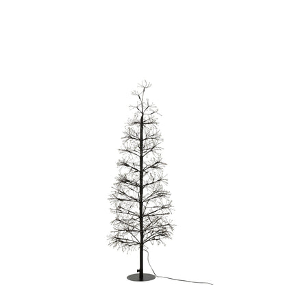 Choinka LED Ciepłe Białe Światła Żelazo Czarne Średnia H120cm J-Line