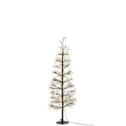 Choinka LED Ciepłe Białe Światła Żelazo Czarne Średnia H120cm J-Line