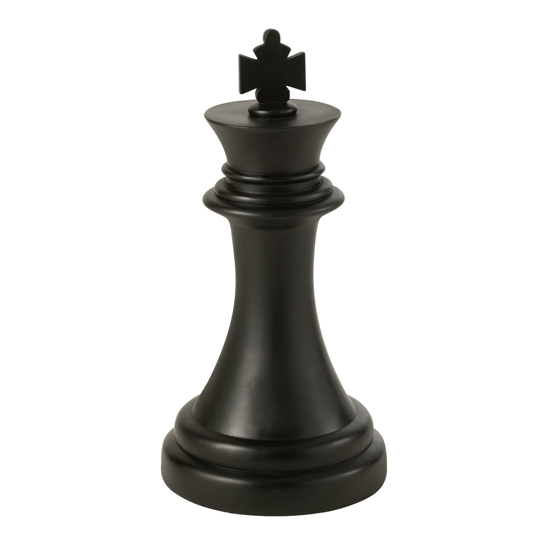 Duża figura szachowa Król Czarny J-Line