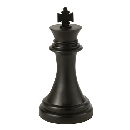 Duża figura szachowa Król Czarny J-Line
