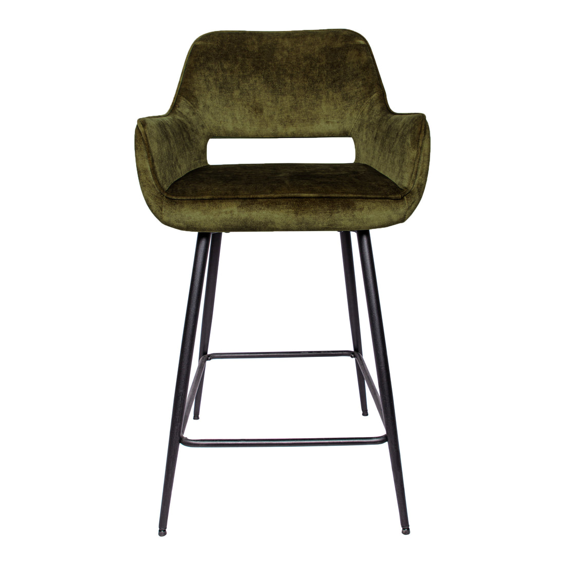 Zestaw 2 stołków barowych Fal Low Velvet Green PTMD