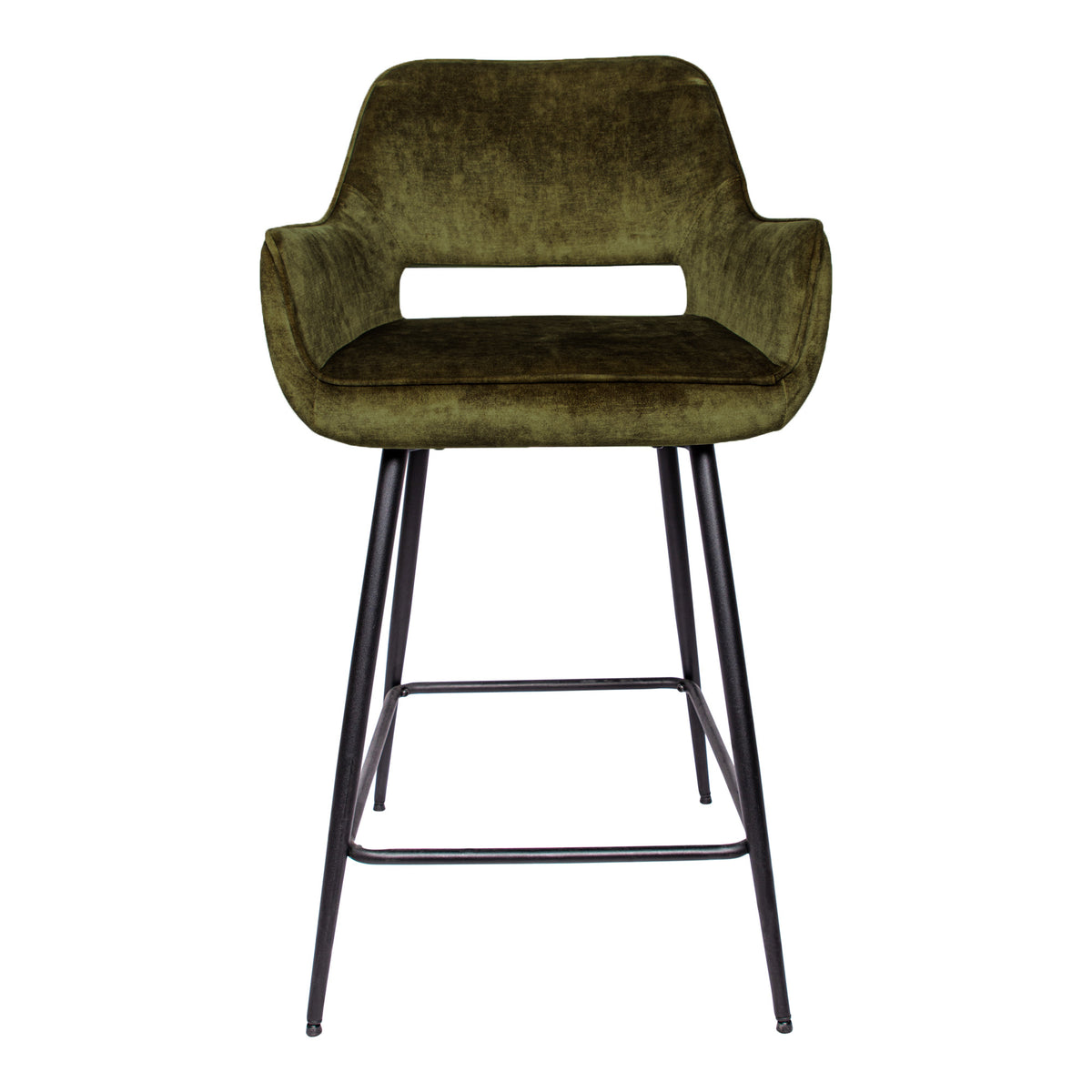 Zestaw 2 stołków barowych Fal Low Velvet Green PTMD