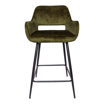 Zestaw 2 stołków barowych Fal Low Velvet Green PTMD