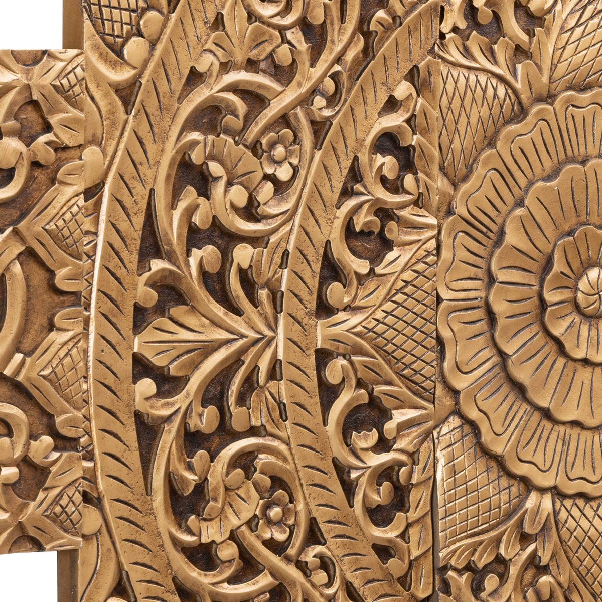 Panel ścienny Sharlene - 180x90cm - MDF - Złoty PTMD