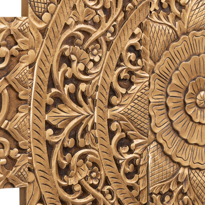 Panel ścienny Sharlene - 180x90cm - MDF - Złoty PTMD