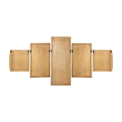 Panel ścienny Sharlene - 180x90cm - MDF - Złoty PTMD