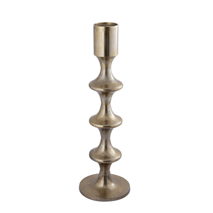 Taika Gold alu okrągły świecznik tabs H92cm PTMD