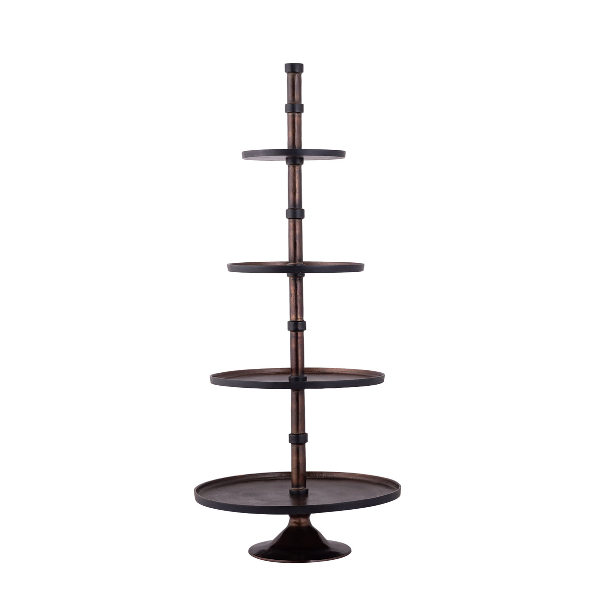 Glinda Copper Alu Etagera Round L PTMD