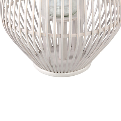Lampa Lysia L- 35x35x68 cm - Szkło - Białe PTMD