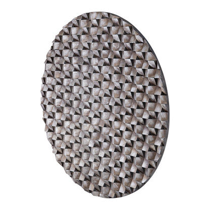 Panel ścienny Zoaya Bronze 3D Okrągły Duży Ø120cm PTMD