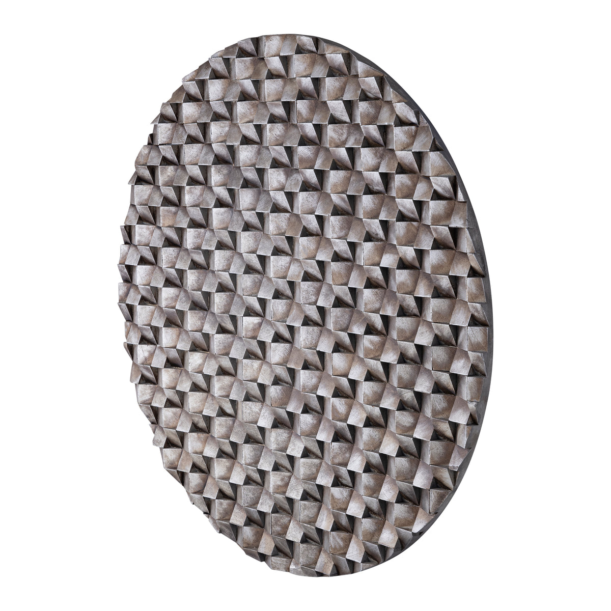 Panel ścienny Zoaya Bronze 3D Okrągły Duży Ø120cm PTMD