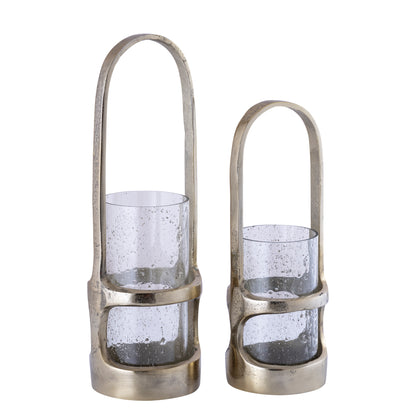 Lampa Rahana L - 15x15x49 cm - Aluminium - Złoto PTMD