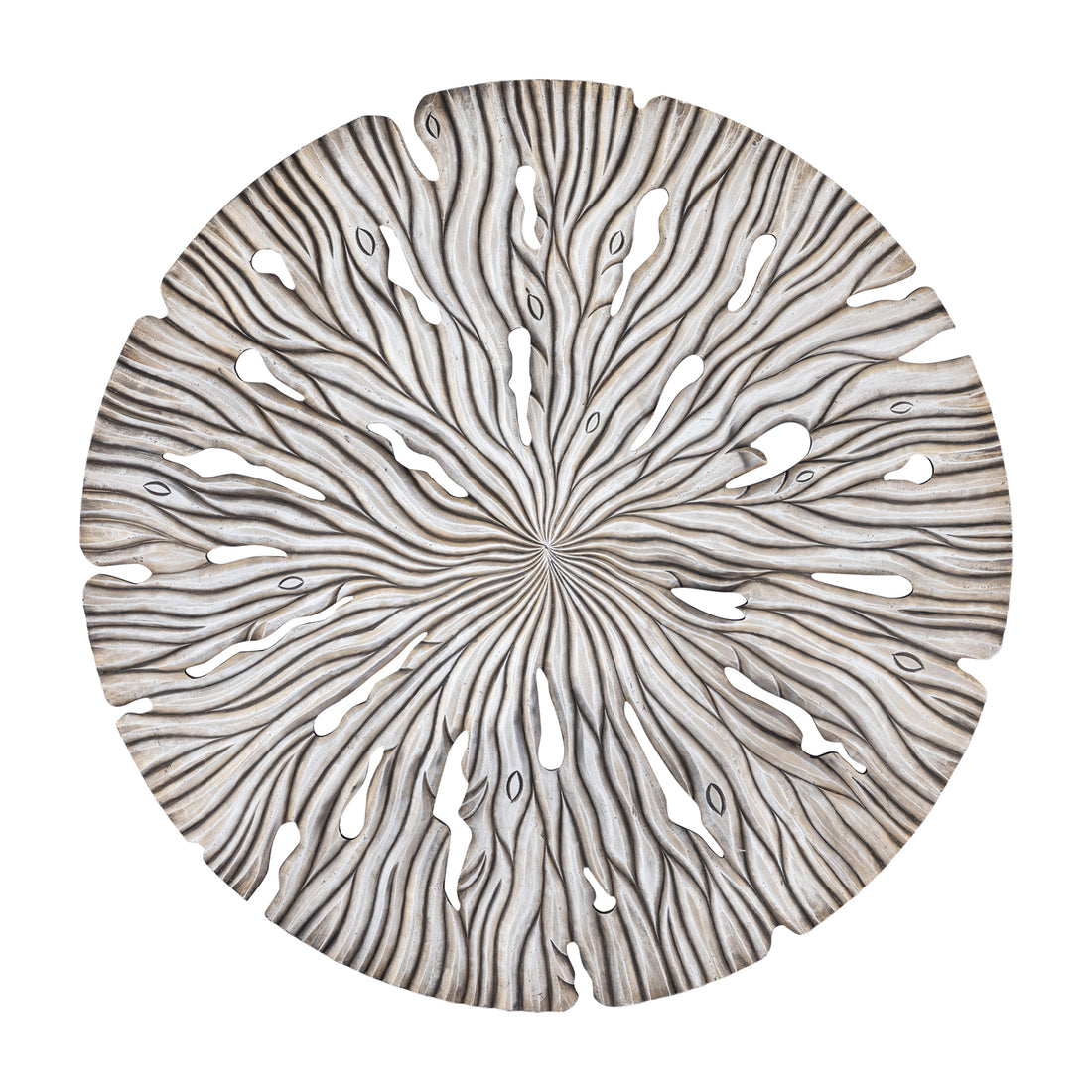 Panel ścienny Bonte L - 120x2x120 cm - MDF - Krem PTMD