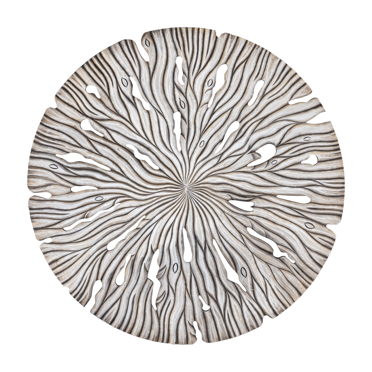 Panel ścienny Bonte L - 120x2x120 cm - MDF - Krem PTMD