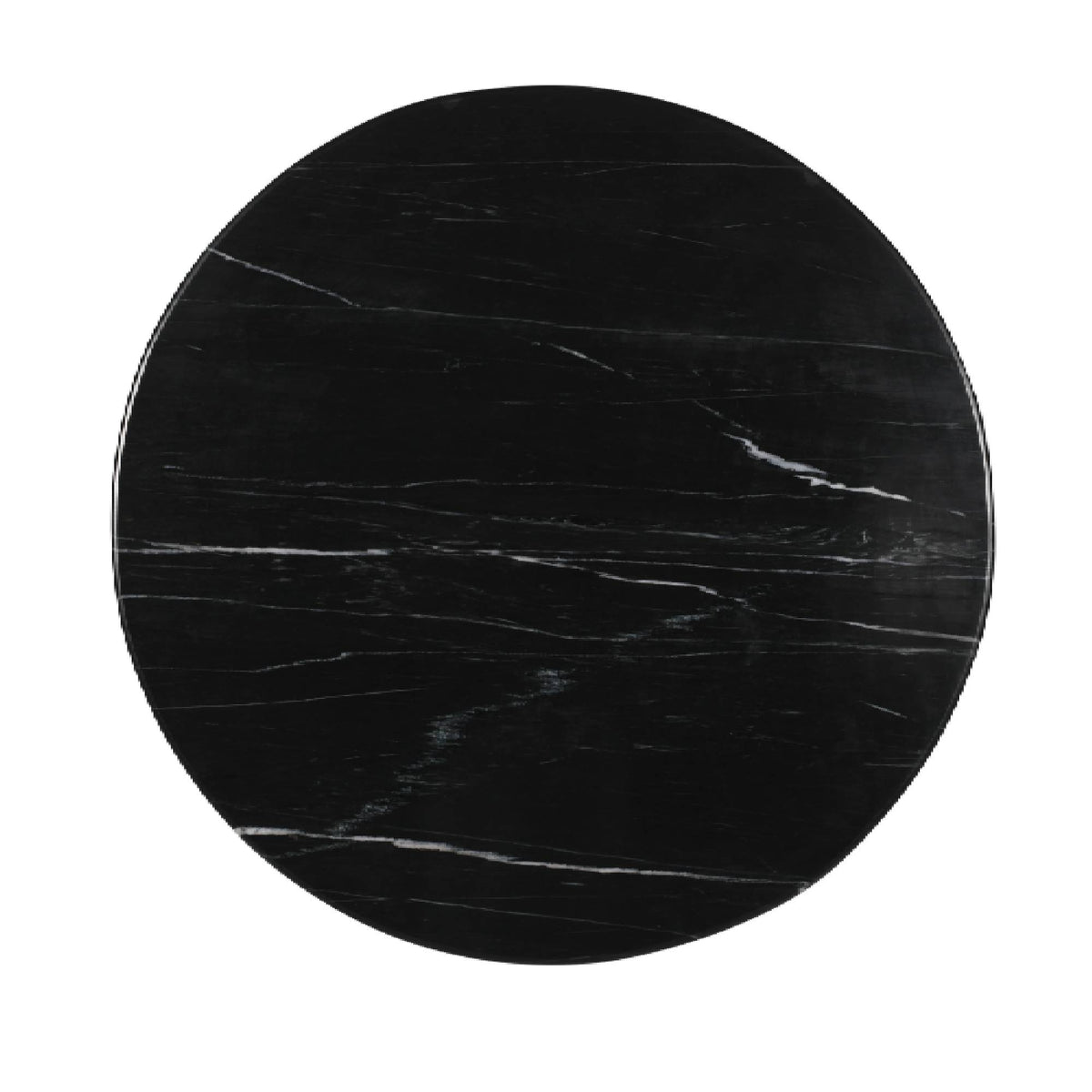 Stolik kawowy Neelim - 91x91x41 cm - Marmur - Czarny PTMD