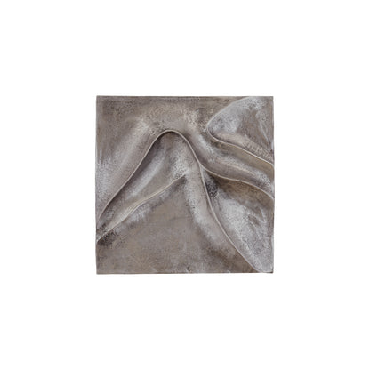 Panel ścienny Gihan S - 42x5x42 cm - Aluminium - Srebrny PTMD