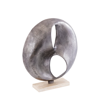 Dekoracja ścienna Deuie - 45x10x50 cm - Aluminium - Srebrny PTMD