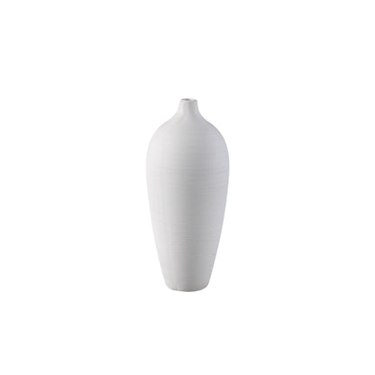 Wazon butelkowy Cavinn z białej ceramiki Ø15 cm x W35 cm PTMD