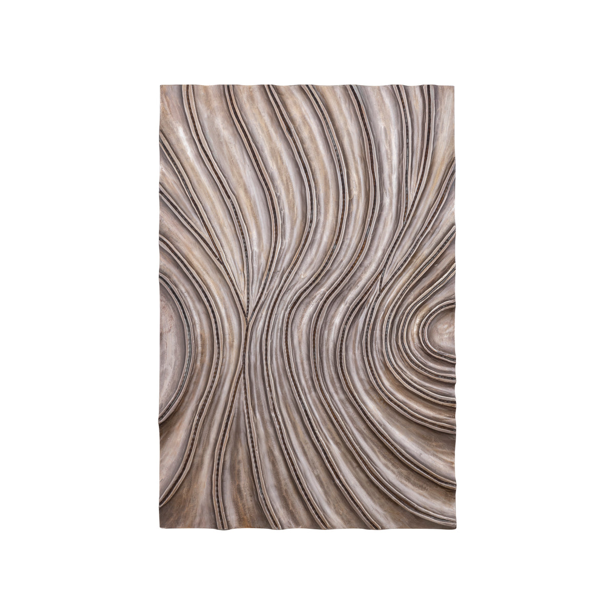 Reddie Wavvy Brązowy Lśniący Panel ścienny Mały 60x90cm PTMD