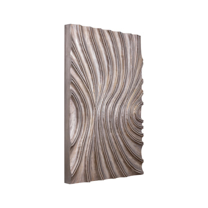 Reddie Wavvy Brązowy Lśniący Panel ścienny Mały 60x90cm PTMD