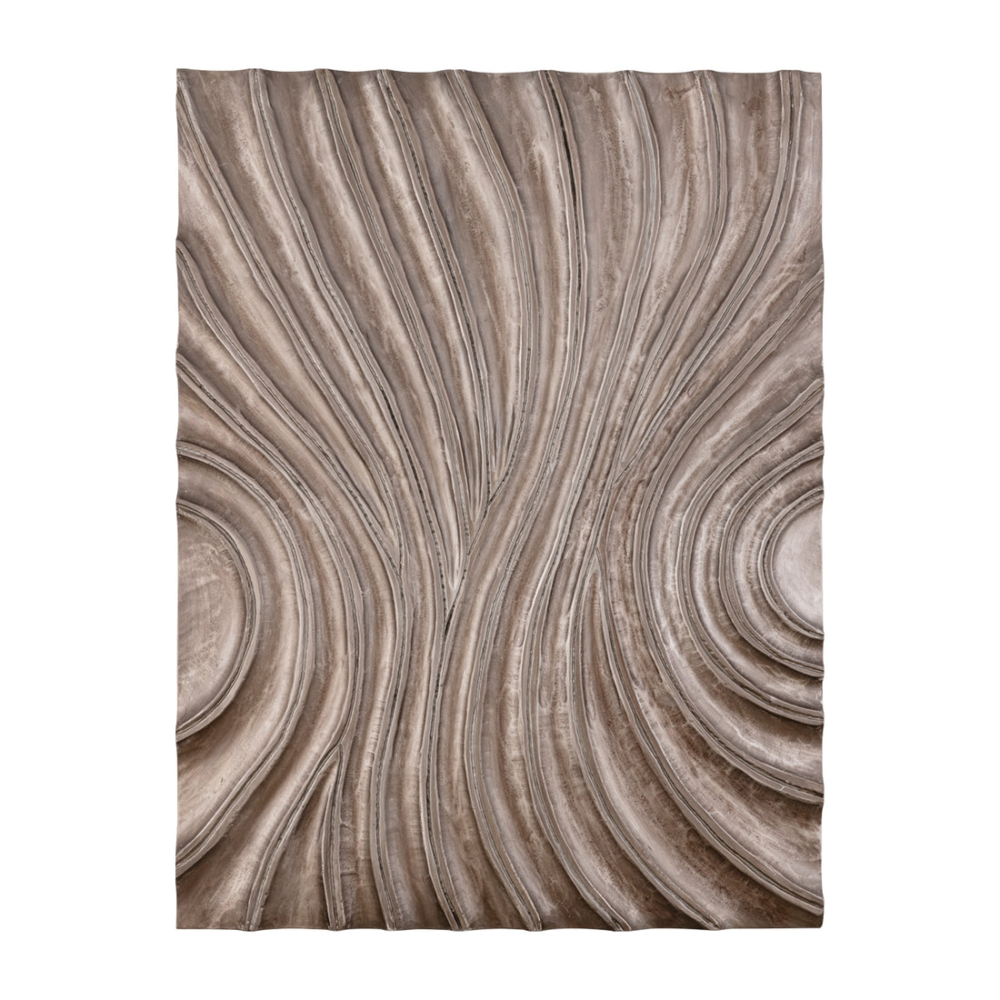 Reddie Wavvy Brązowy Lśniący Panel Ścienny Średni 90x120cm PTMD