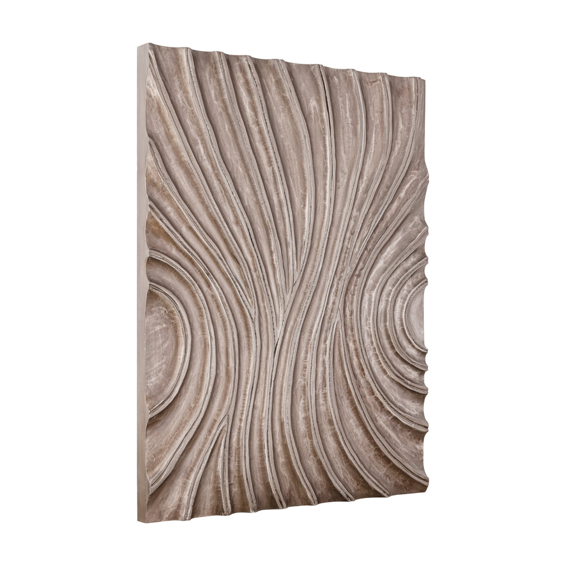 Reddie Wavvy Brązowy Lśniący Panel Ścienny Średni 90x120cm PTMD