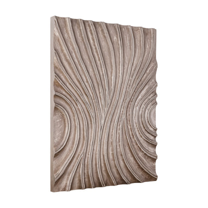 Reddie Wavvy Brązowy Lśniący Panel Ścienny Średni 90x120cm PTMD