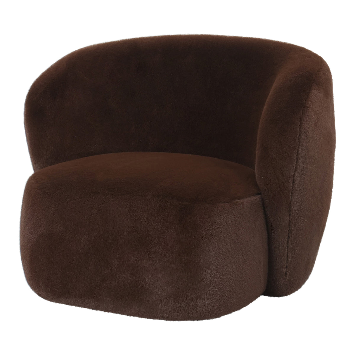Fotel Aphrodite Dark Brown Fur PTMD
