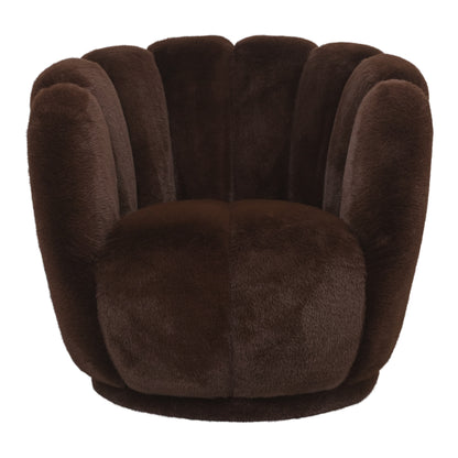 Fotel Furia Dark Brown Fur PTMD