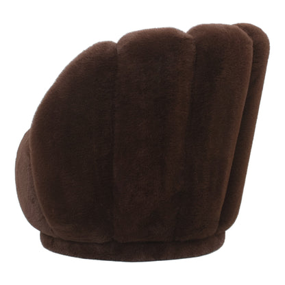 Fotel Furia Dark Brown Fur PTMD